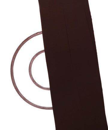 brown plain crepe fabric 1